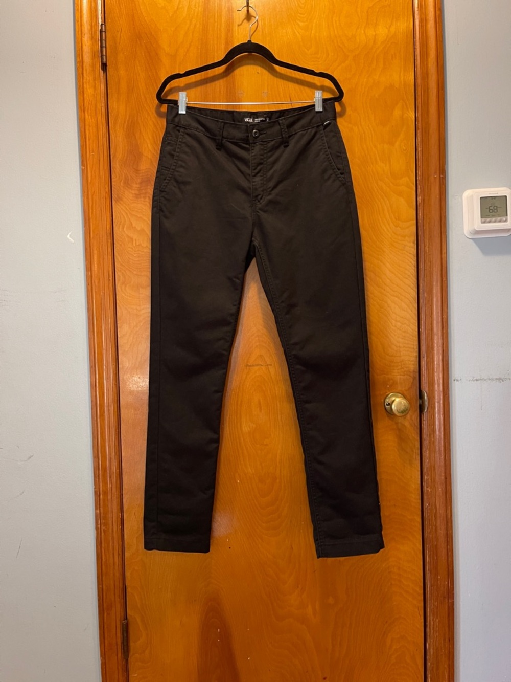 Vans Black Men's Chino Pants - Slim Fit